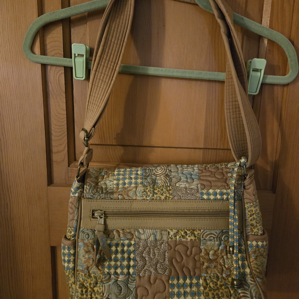 Donna Sharp Quilted Patchwork Crossbody Purse Mes… - image 7